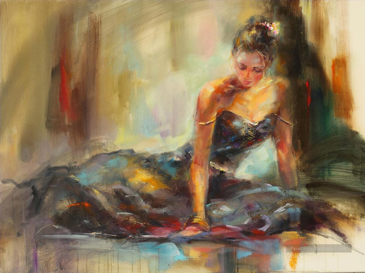 Belle fille Dancer AR 04 Impressionist Peintures à l'huile